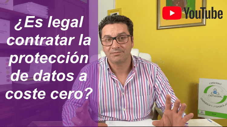 ¿Es legal contratar la protección de datos a coste cero?